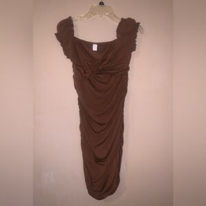 Brown Bodycon Dress